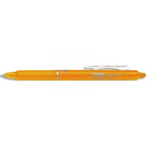 Stylo r&eacute;tractable et rechargeable Pilot Frixion Clicker 0.7mm, encre effa&ccedil;able + gomme int&eacute;gr&eacute;e, abricot