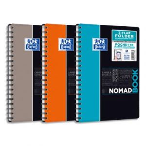 Cahier Oxford Nomadbook - B5 - 160 pages - 5x5 - couverture polypropylène