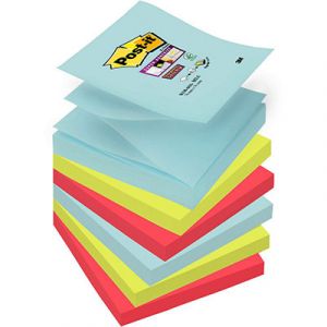 Post-It Z-Notes Super collection Miami - 76 x 76 mm de 90 feuilles - lot de 6