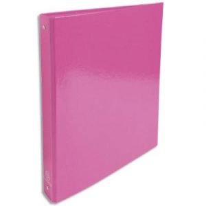 Classeur 4 anneaux Exacompta Iderama - en carte 18/10e - dos 4 cm - A4 - rose