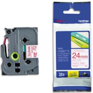 Brother TZ252 - Ruban rouge / blanc - 24 mm x 8 m