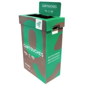 Bo&icirc;te de collecte Ecobox pour le tri et recyclage des cartouches