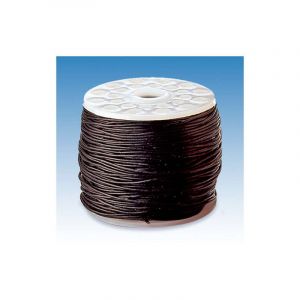 Lacets de cuir 20 m, 0,5 mm, Noir