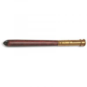 Porte-crayon Cretacolor, bois de noyer, aspect mat - Embout en laiton