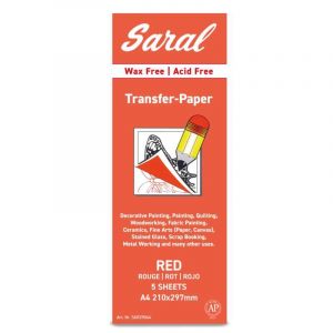 Assortiment de papier transfert Saral, Rouge, Rouge