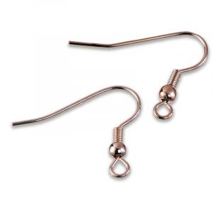 Support boucle d'oreille, 15 x 25 mm, Or
