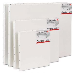 Châssis entoilés en lin Gerstaecker Classico, 40M - 65 x 100 cm, lot de 4 - Non livrable en Point Relais®, 450 g/m², 6. Marine