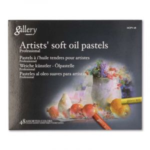 Pastels &agrave; l'huile tendres pour artistes Gallery Professional, Set, 48 couleurs