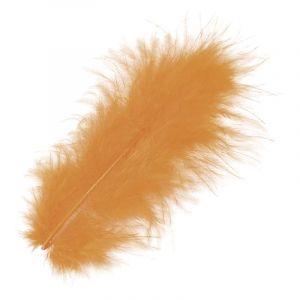 Plumes Marabout, 15 pces, Orange