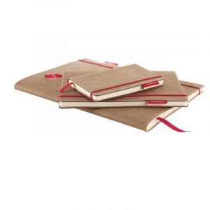 SenseBook Red Rubber de Transotype, Quadrillé, 9 cm x 14 cm, Taille S: 9 cm x 14 cm