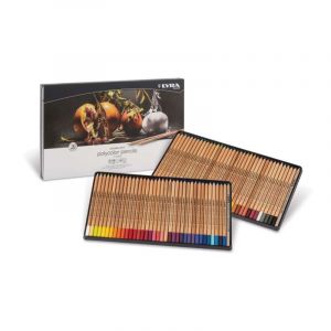 Coffret métal Rembrandt polycolor de Lyra, 72 crayons