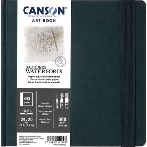 Carnet aquarelle Saunders Waterford Art Book Canson, 20 x 20 cm