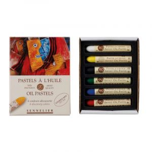 Coffret de pastels à l'huile de Sennelier, 6 pastels, Set