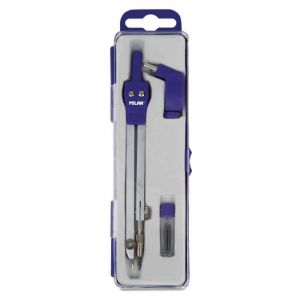 Coffret compas universel avec branche articul&eacute;e Acid Milan, Jaune