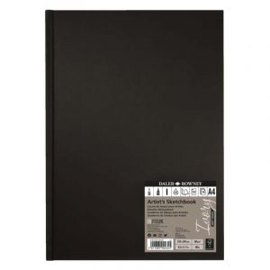 Carnet Ivory Daler-Rowney, A4-90 g/m&sup2;-78 feuilles, couverture rigide