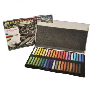 Coffret de pastels secs Conté à Paris, 40 pastels