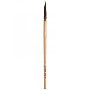 Pinceau porcelaine rond long "décor" en petit-gris pur, série 297 RL Léonard, 12, 6,50