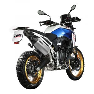 Silencieux MIVV Speed Edge inox / casquette carbone BMW F 900 GS 24-25