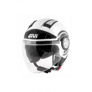 Casque jet Givi 11.1 Air Jet-R Round blanc/noir  (ECE 22.05)- S/56