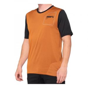 Maillot VTT manches courtes 100% Ridecamp orange/noir- L