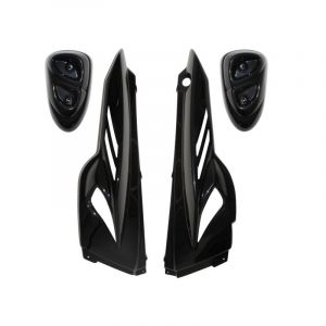 Coques arri&Atilde;&uml;res BCD + Pads avants MBK Stunt / Yamaha Slider- Noir