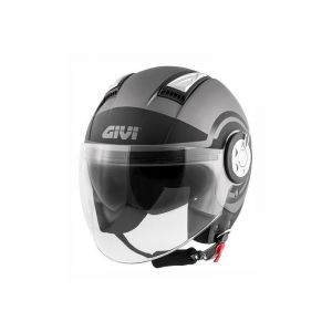 Casque jet Givi 11.1 Air Jet-R Round titane/noir (ECE 22.05)- XL/61