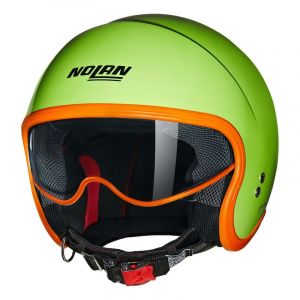 Casque jet Nolan N21 06 Ocio 344 verde impulso/orange brillant- M