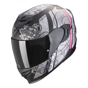 Casque int&Atilde;&copy;gral Scorpion Exo-520 Evo Air Fasta noir mat/argent/rose-