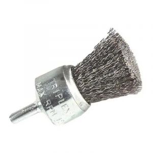 Brosse pinceau Tivoly fil en acier ondul&Atilde;&copy; &Atilde;28mm