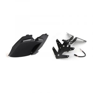 Passage de roue avec support de plaque BCD noir brillant Yamaha T-Max