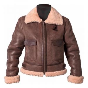 Blouson cuir femme Helstons Bombardier Thunder Girl marron- 2XL