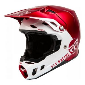Casque cross Fly Racing Formula CC Centrum rouge metallic/blanc (ECE 2