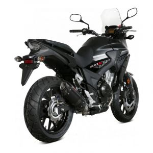 Silencieux Mivv Suono inox noir casquette carbone Honda CB 500 X 17-20