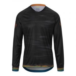 Maillot manches longues VTT Giro Roust noir/orange- S
