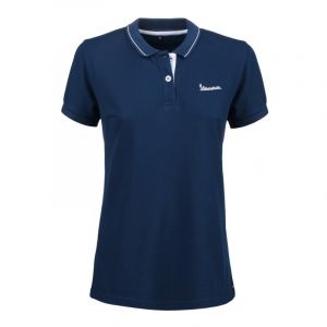 Polo femme Vespa Graphic bleu- 2XL