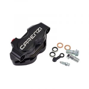 Ãtrier de frein avant radial noir Carenzi 4 pistons