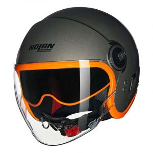 Casque jet Nolan N21 Visor 06 Ocio 349 pietra/orange brillant- XL