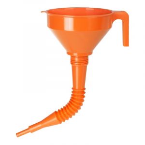 Entonnoir plastique Pressol orange avec bec flexible &Atilde; 160mm