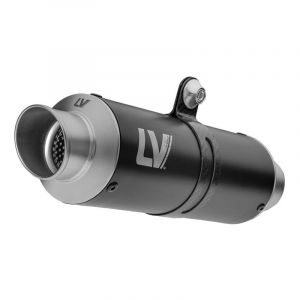 Silencieux universel Leovince GP Corsa inox noir &Atilde; 54 mm