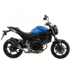 Silencieux Leovince GP Duals inox noir pour Suzuki SV 650 16-17