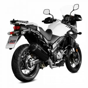 Silencieux Mivv Speed Edge inox noir Suzuki V-Strom 650 17-24