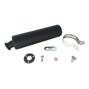 Silencieux Tecnium acier noir Derbi Senda 50 R DRD 02-11