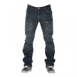 Jeans moto Overlap Sturgis bleu dirt 2- US-30