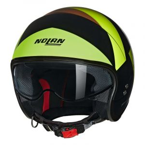 Casque jet Nolan N21 06 Tangente 348 noir/terra/verde impulso brillant