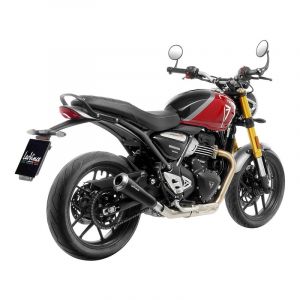 Silencieux Leovince GP One Inox noir Triumph Speed 400 24-25