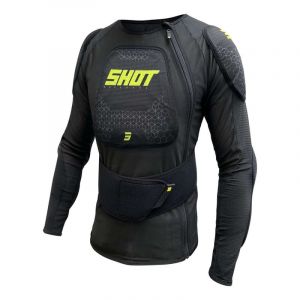 Gilet de protection Shot Airlight black/neon yellow- 2XS