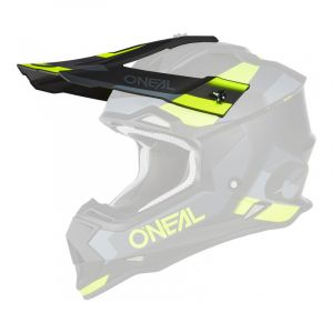 Casquette casque cross O'Neal 2SRS Spyde V.23 noir/gris/jaune fluo