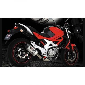 Silencieux homologuÃ© Yoshimura R-77J inox pour Suzuki SFV 650 Gladius