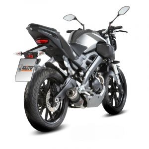 Ligne complÃ¨te inox homologuÃ©e MIVV GP carbone Yamaha MT125 14-19