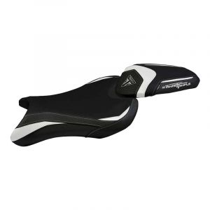 Housse de selle Tappezzeria Sarzana 1 standard noire/blanche Triumph S